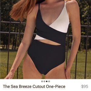 Summersalt Sea Breeze Cutout one-piece bathing suit